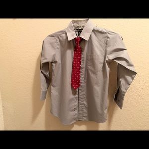Boys Dress Shirt with Tie, B200